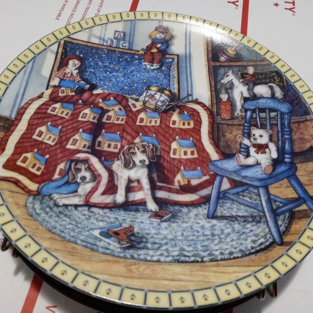 🐴🏡3 EDWIN M. KNOWLES ART PLATES🌄